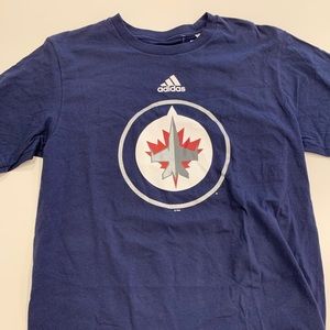NEW Adidas Winnipeg Jets Logo Tee (Sz. M)